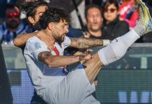 Pisa-Cosenza 2-2: le pagelle dei rossoblù Ricciardi durante Pisa-Cosenza (foto pagina Facebook Cosenza Calcio)