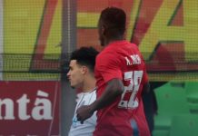 Il Cosenza perde anche a Cesena, finisce 2-1 Il gol di Tavsan (foto pagina Facebook Cosenza Calcio)