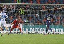 Cosenza-Frosinone 0-1, ciociari corsari al “Marulla” L'autogol di Martino (foto Francesco Farina)