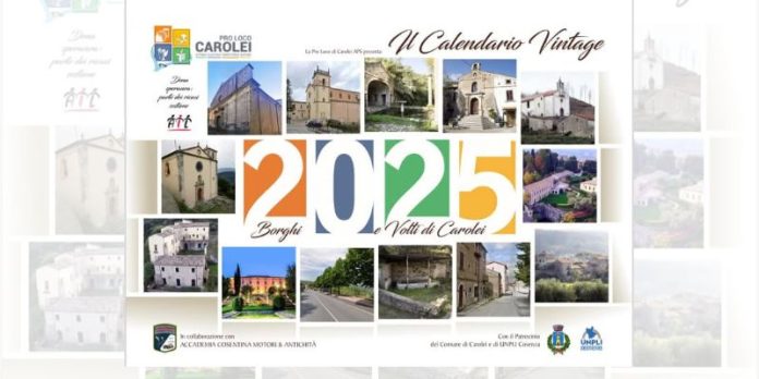 Presentato Il calendario vintage borghi e volti di Carolei