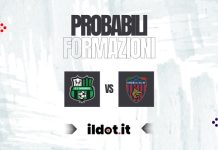 Sassuolo-Cosenza: le probabili formazioni in campo Probabili formazioni Sassuolo-Cosenza