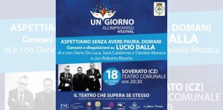 Soverato (CZ): Un Giorno all’improvviso #Festival, l’omaggio a Lucio Dalla