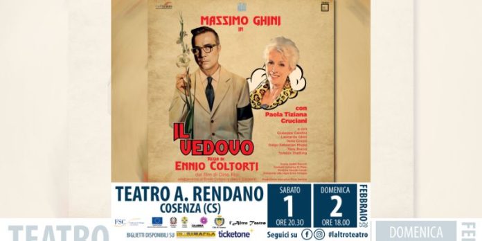 Al Rendano prima nazionale de Il Vedovo, con Massimo Ghini e Paola Tiziana Cruciani