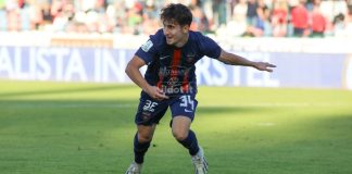Aldo Florenzi, a Sassuolo raggiunte le 100 presenze con il Cosenza Aldo Florenzi, neo centenario in rossoblù (foto Michele De Marco)