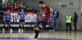 Futsal: sfuma al fotofinish la vittoria per la Pirossigeno Cosenza Anderson Cabeça in gol anche oggi (foto Michele De Marco)