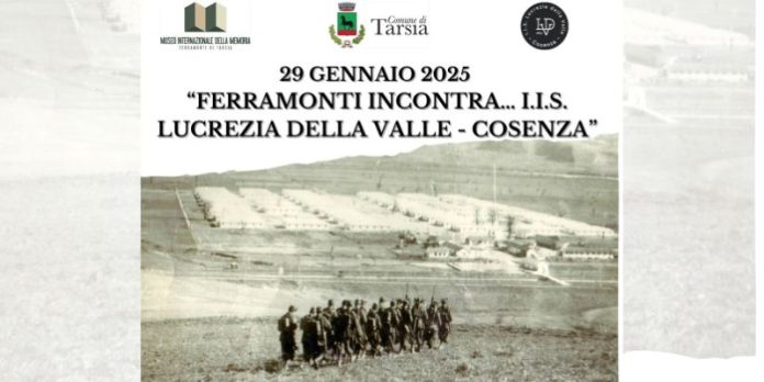 “Ferramonti incontra IIS Lucrezia Della Valle”, la celebrazione il 29 gennaio