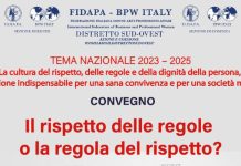 Fidapa Cosenza e Rende insieme per il convegno “Il rispetto delle regole o la regola del rispetto?”