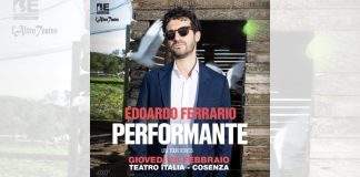 Edoardo Ferrario con “Performante” al Teatro Italia di Cosenza Edoardo Ferrario con PERFORMANTE al Teatro Italia di Cosenza