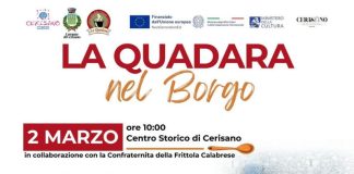 Cerisano (Cs): domenica la seconda edizione de “La Quadara nel borgo”