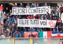 Cosenza continuamente umiliato e deriso. Quante brutte figure! Cosenza continuamente umiliato e deriso (foto Francesco Farina)