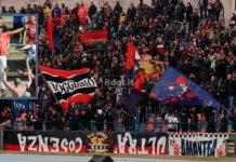 Ultrà Cosenza Curva Sud: domenica tutti alla “Bergamini” per onorare “Uccello” La curva sud ricorda Uccello (foto Francesco Farina)