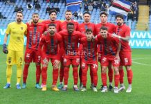 Sampdoria-Cosenza 1-0: le pagelle dei rossoblù L'undici iniziale del Cosenza a Marassi (foto Francesco Grazioli)