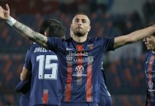 Artistico gol, Cosenza-Reggiana 1-0. C’è ancora speranza per i lupi Artistico, match winner di Cosenza-Reggiana (foto Francesco Farina)