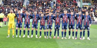 Catanzaro-Cosenza 4-0: le pagelle dei rossoblù Il Cosenza sceso in campo a Catanzaro (foto Andrea Rosito)