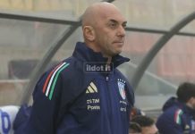 La Nazionale Under 19 a Catanzaro e Cosenza per la Fase Élite di qualificazione all’Europeo Il ct dell'Italia Under 19, Alberto Bollini (foto Francesco Farina)