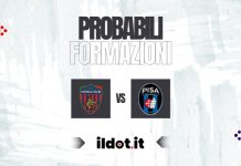 Cosenza-Pisa, le probabili formazioni