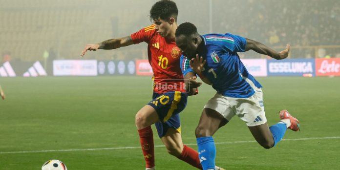 Seydou Fini nel match tra Italia e Spagna (foto Francesco Farina)