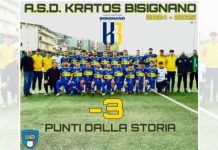 1ª Categoria, Kratos Bisignano a 3 punti dalla storica promozione