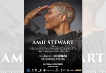 Amii Stewart a Cosenza il 4 luglio con l’Orchestra Sinfonica Brutia