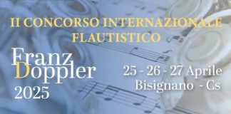 Concorso internazionale flautistico “Franz Doppler”, dal 25 al 27 aprile a Bisignano
