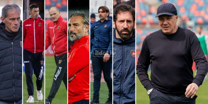 Gli allenatori del Cosenza nel recente passato (foto Francesco Farina)