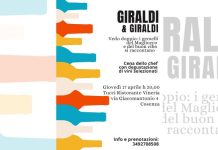 Cosenza, incontri con i vignaioli: é la volta di Giraldi&Giraldi alla vineria Tucci