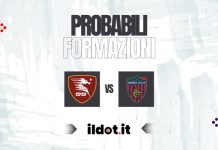 Salernitana-Cosenza, le probabili formazioni in campo
