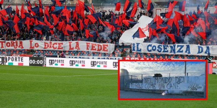 Ultras Cosenza- Curva Sud (foto Francesco Farina)