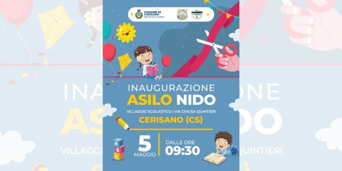 A Cerisano il primo asilo nido comunale gratuito della Calabria