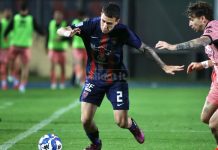 Cosenza terra di conquista anche per il Cesena. Finisce 0-1 in un “Marulla” spettrale Cimino durante Cosenza-Cesena (foto Michele De Marco)