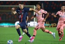 Cosenza-Cesena 0-1: il tabellino del match Ricci palla al piede in Cosenza-Cesena (foto Michele De Marco)
