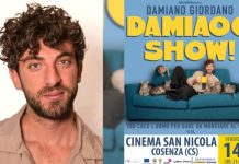 Damiano Giordano, posticipato il suo “DAMIAOO SHOW” a Cosenza Damiano Giordano, posticipato il suo DAMIAOO SHOW a Cosenza