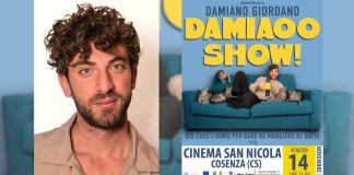 Damiano Giordano, posticipato il suo “DAMIAOO SHOW” a Cosenza Damiano Giordano, posticipato il suo DAMIAOO SHOW a Cosenza