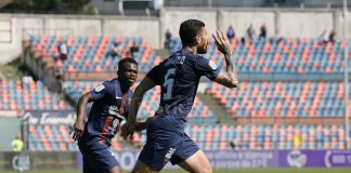Cosenza-Bari 1-0, vittoria di orgoglio dei lupi Mario Gargiulo, al primo gol con la maglia del Cosenza (foto di Francesco Farina)