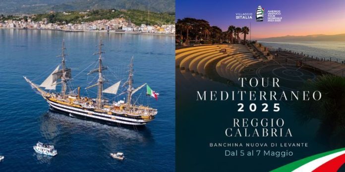 "Amerigo Vespucci", Reggio Calabria accoglie lo storico veliero