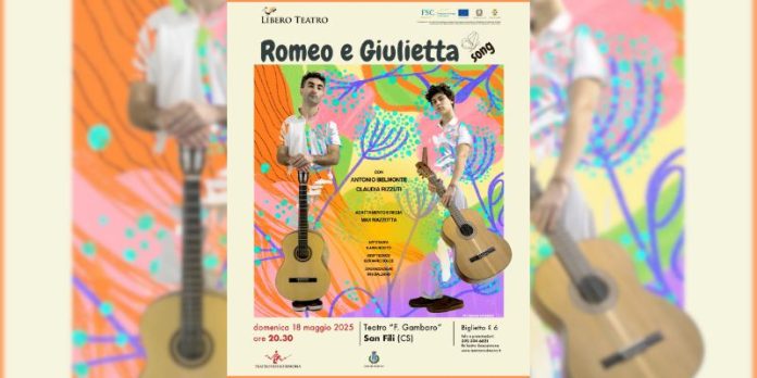 Teatro Rossosimona, in scena a San Fili Romeo e Giulietta Song