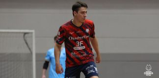 Futsal: Mateus lascia la Pirossigeno Cosenza Mateus in azione durante un match al PalaCosentia (foto Michele De Marco)