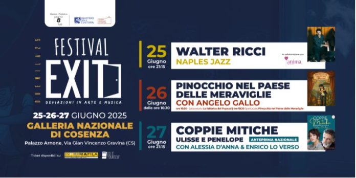 EXIT – Deviazioni in arte e musica, a Cosenza i primi tre appuntamenti