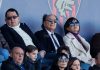 Cessione Cosenza, firma ancora rinviata. Il giorno buono sarà giovedì? Il presidente Guarascio in tribuna vip (foto Francesco Farina)