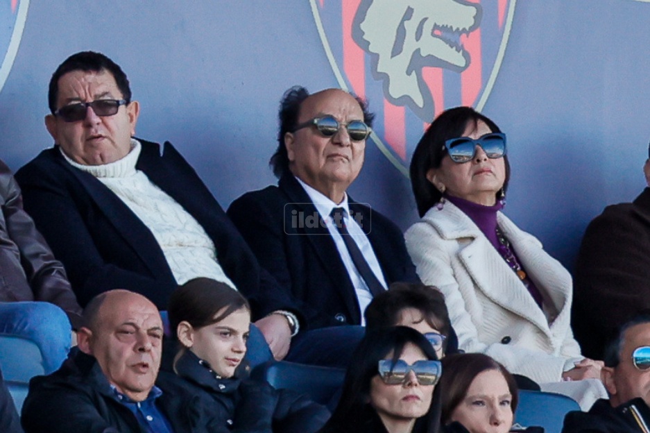 Il presidente Guarascio in tribuna vip (foto Francesco Farina)