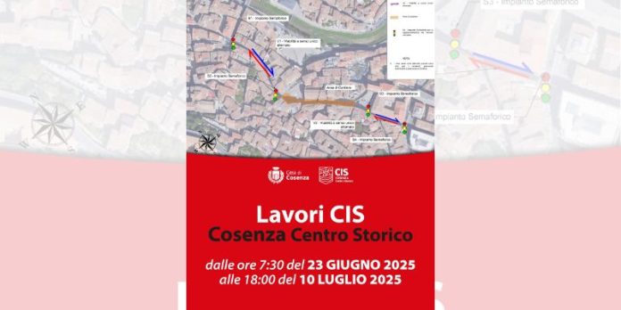 Lavori del CIS nel Centro storico di Cosenza Lavori del CIS nel Centro storico di Cosenza