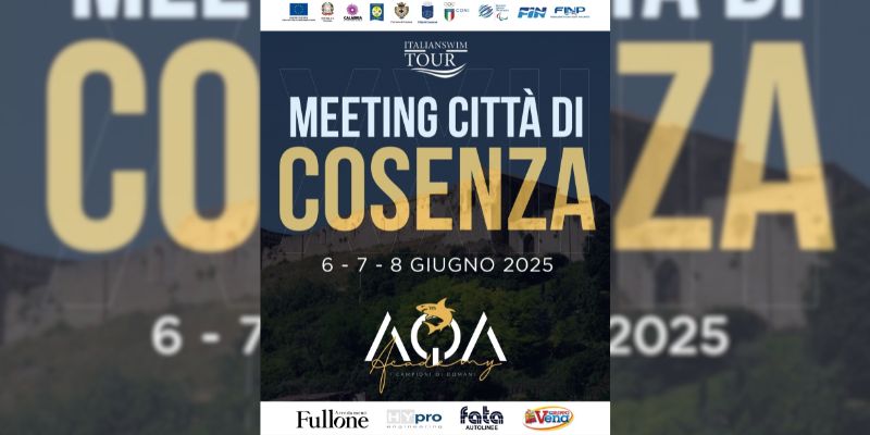 Partito il XXII Meeting di nuoto Città di Cosenza