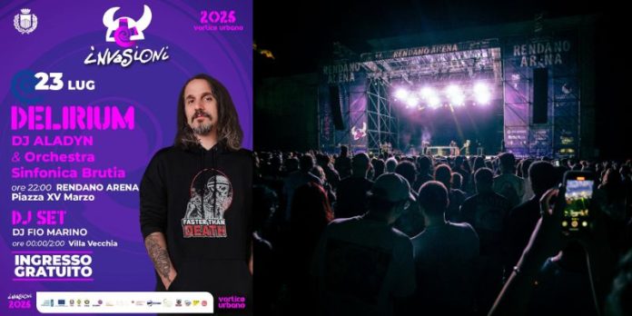 Cosenza, Invasioni 2025 la terza serata con DELIRIUM
