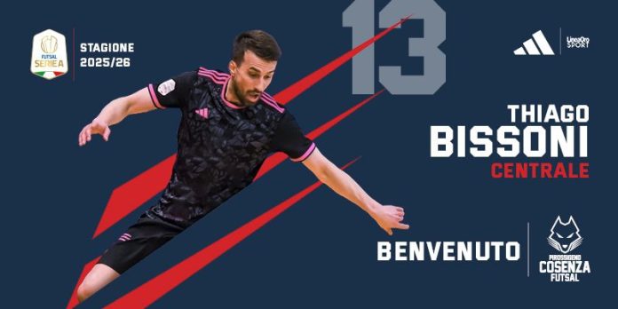 Futsal, via al mercato della Pirossigeno Cosenza annunciato Thiago Bissoni
