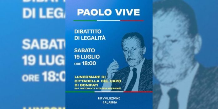 Paolo Vive Gioventù Nazionale Cosenza alla commemorazione in onore di Borsellino Paolo Vive Gioventù Nazionale Cosenza alla commemorazione in onore di Borsellino