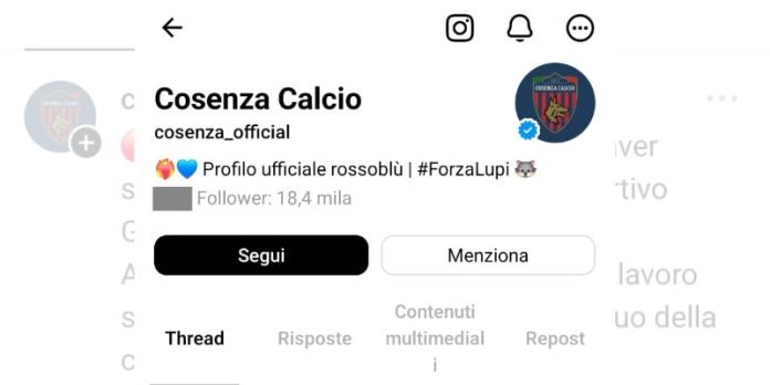 Threads Cosenza Calcio