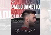 Arriva l’ufficialità: Paolo Dametto è un nuovo calciatore del Cosenza Paolo Dametto