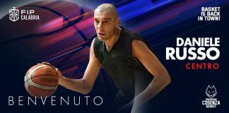 Daniele Russo nuovo centro della Pirossigeno Cosenza Basket