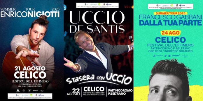 Festival dell’Effimero 2025 a Celico, dal 20 al 24 agosto eventi gratuiti