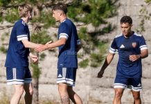 Coppa Italia Serie C: 23 i convocati rossoblù per Monopoli-Cosenza Il Cosenza in ritiro durante un'amichevole (foto Francesco Farina)